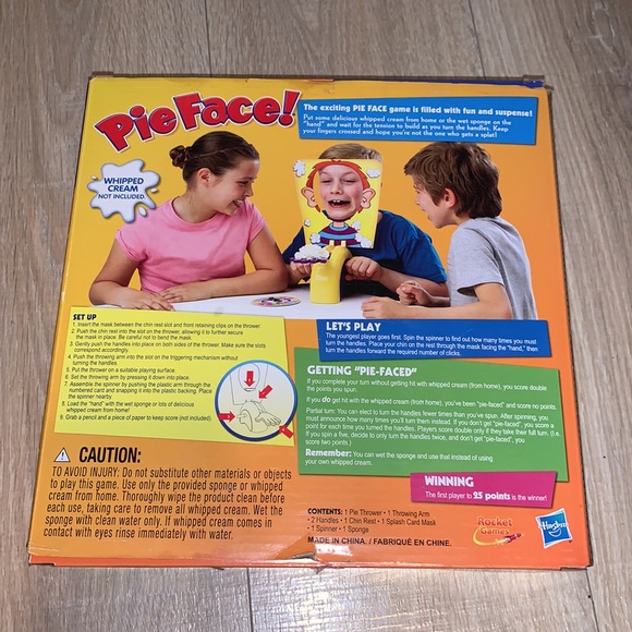 Pie Face Hasbro Gaming family fun game - Picture 2 of 2